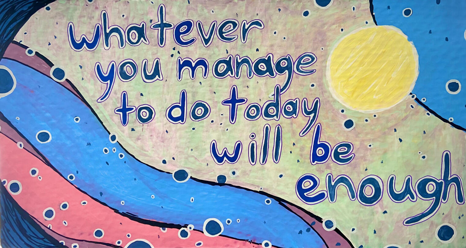 word art acrylic painting